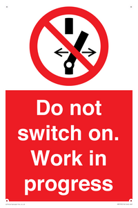 Do not switch on. Work in progress